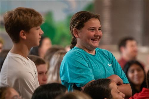 Students Smile during the awards ceremony